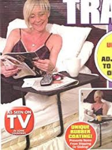 Tray Mate Bed and Sofa Portable Side Table Black or White JX2