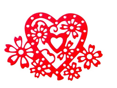 Any Colour//Card! 8 Hearts of Flowers Die Cuts Heart//Love//Valentine//Anniversary