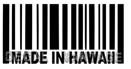 Choose Size & Color Made In Hawaii Barcode Vinyl Sticker Decal Islander Big 