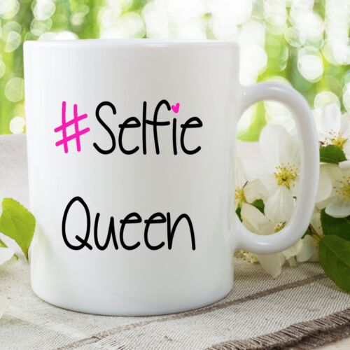 Selfie Queen Mugs Gift For Best Friend Daughter Birthday Novelty Cups WSDMUG743 