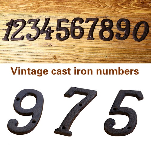 House Sign Outdoor Easy Install Address Number Cast Iron Hotel Black Home Decor House Sign Outdoor Easy Install Address Number Cast Iron Hotel Black Home Decor