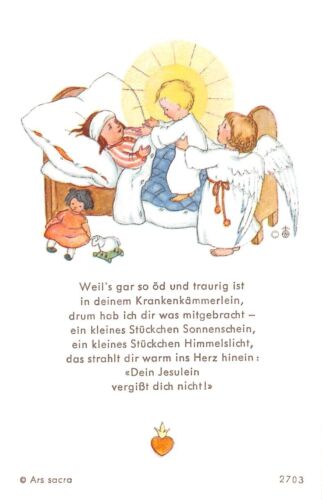 Santo figurita imagen gebetbild /"ida bohatta/" Holy card Ars sacra /"h231/"