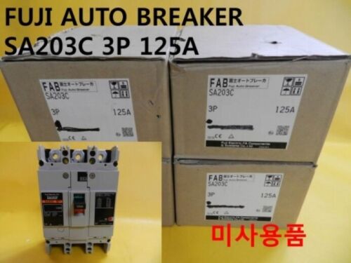 FUJI // SA203C // AUTO BREAKER Details about  /  New Other 3P 125A 1pcs