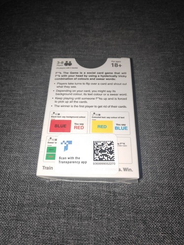 F**K The Game FREE Post Genuine Adult Party Game FK The Game