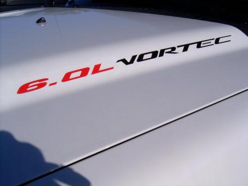 6.0L VORTEC Hood sticker decals emblem Chevy Silverado GMC Sierra HD 2015 2