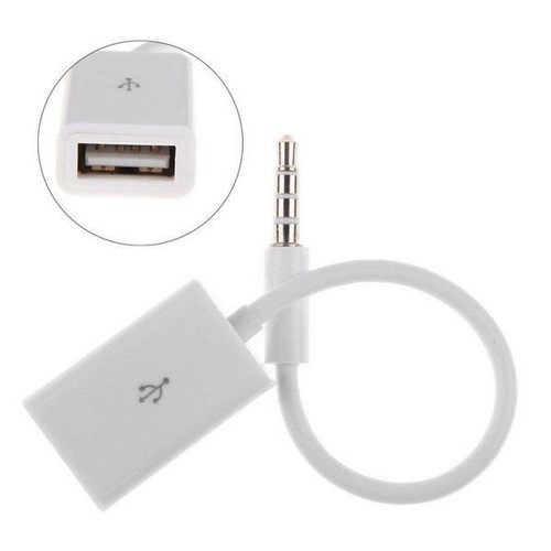 105947 USB zu Auto Anlage 3,5mm Klinke Adapter für SAMSUNG Musik 3,5aux