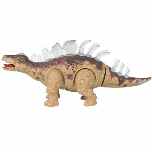 DE VRAIS mouvements Walking Dinosaur Toy Stegosaurus Toy Figure Lumières /& Sons