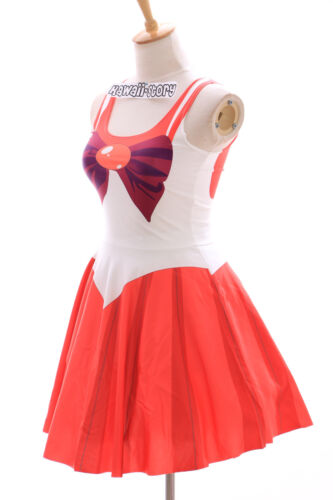 Sk-04 taille s-m sailor moon mars rouge red robe dress cosplay manga japon anime