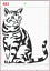 Mignon Assis Chat Kitty Pochoir Mylar Feuille A4 Solide Réutilisable Art Craft walldeco 
