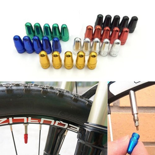 Aluminum Bike Bicycle Fixie MTB Wheel Rim Tire Stem Air Valve Cap Dust Cover