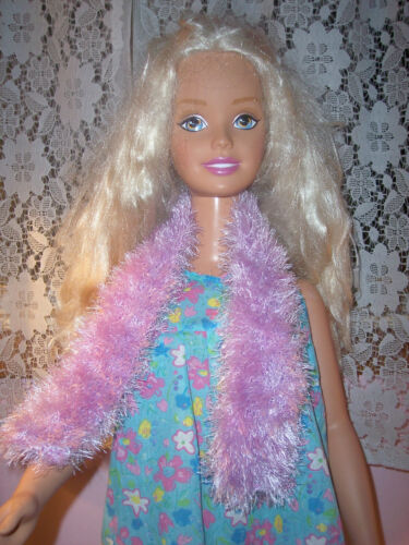 Lavender Fun Fur Boa Scarf For The My Size Barbie Doll 