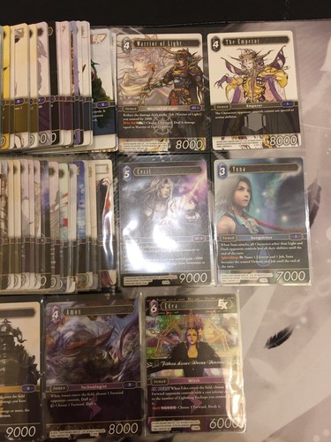 Final Fantasy TCG Opus 2 II Non-Foil Complete Set Rinoa Emperor Fusoya Al-Cid