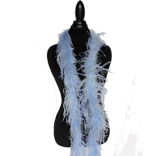 Light//Baby Blue 1ply Ostrich Feather Boa Scarf Prom Halloween Costumes Dance