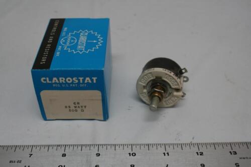 Clarostat Honeywell CR25 500 Ohm Rheostat Resistor 25 Watt // 10/% Tolerance New