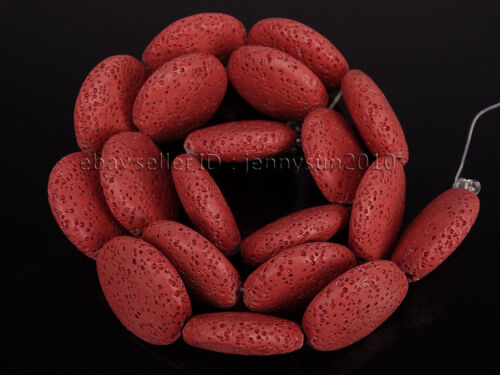 Colorful Volcanic Lava Gemstone Round Coin Spacer Loose Beads 16/'/' 20mm 26mm32mm