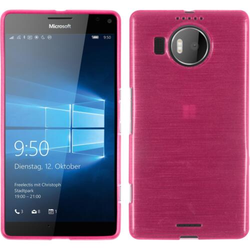 Funda de silicona para Microsoft Lumia 950 XL brushed 2 pantallas de proyeccion 