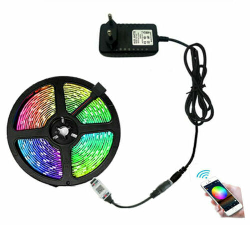 LED Strip Light 5050 SMD 2835 Flexible Ribbon 5M-15M Bluetooth controller kit