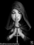 3D FANTASY PICTURE 365mm x 465mm ANNE STOKES BLACK FRAMED GOTHIC PRAYER