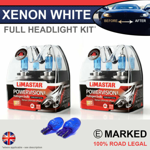Insignia 11-on Xenon White Upgrade Kit Headlight Dipped High Side Bulbs 6000k
