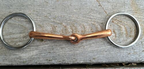 Details about  / O Ring Snaffle Horse Bit 5.5/" Copper Mouth