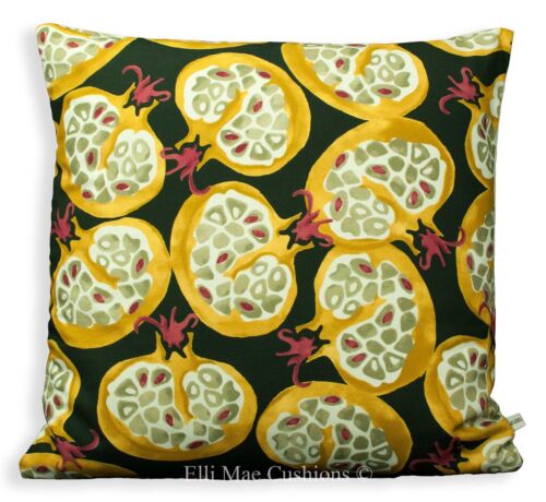 Sanderson Emma Bridgewater Pomegranate Black Ochre Luxury Cushion Pillow Cover 