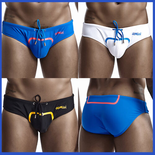 Men&#039;s Swimming Trunks Fitness Shorts Boxer Brief Swimwear Shorts underwear M-XXL