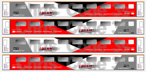 Adhesive Vinyl Coach Decal suit OO gauge Hornby Loram Rail Solutions Lima