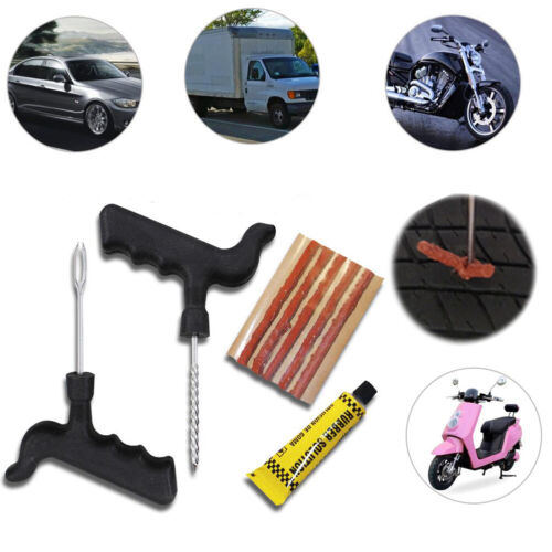 2x Tyre Tire Repair Kit Tubeless 4WD Car Auto Vehicle Motorcycle Bike Puncture 