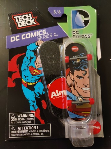 Tech Deck DC Comics Series #2 Superman Mullen Almost Board 5//8 Rare And Mint