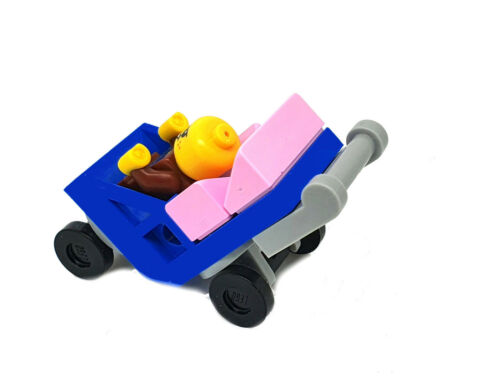 LEGO Minifigur Baby im Kinderwagen NEU