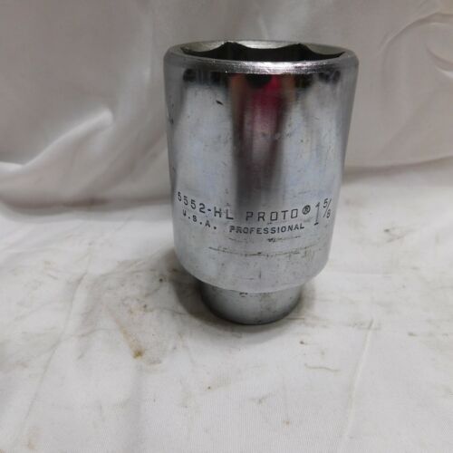 Made in the USA Proto 3/4" Drive 1-5/8" Deep Well Socket 5552-HL 6 Point 
