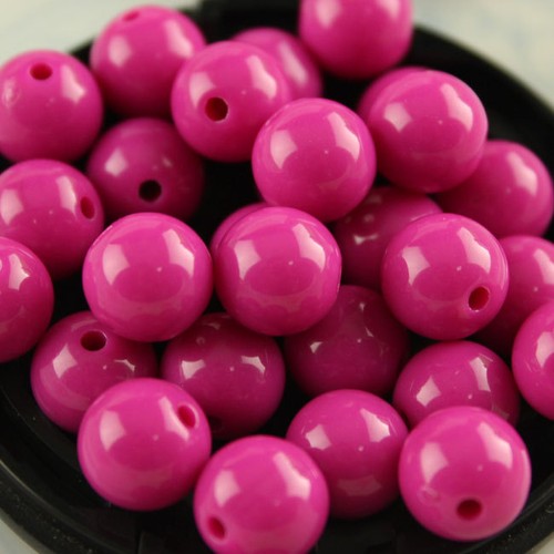 100p 10mm Round Acrylic Spacer Loose Beads Crafts DIY Beaded Jewelry findings