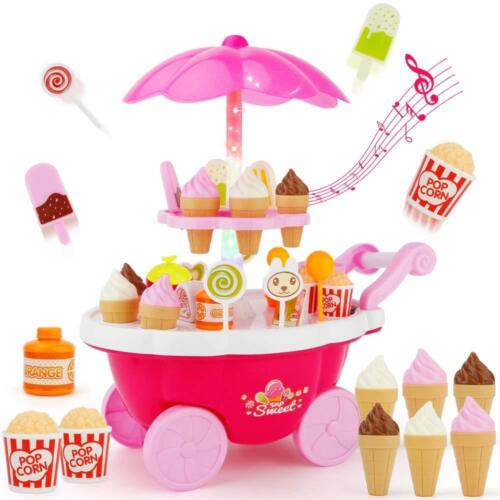 Ice Cream Shop & Sweets Candy Panier enfants prétendre Jouer Rôle Jouet Avec Lumière & Musique 