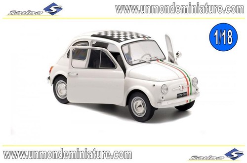 Echelle 1//18 Fiat 500 Italia 1968 White SOLIDO SO 1801403
