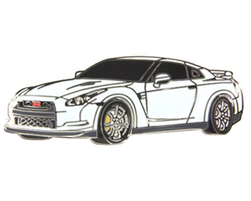 Details about  / Genuine Authentic Nissan GT-R R35 Metal Emblem Pin White Carbon Great Gift JDM