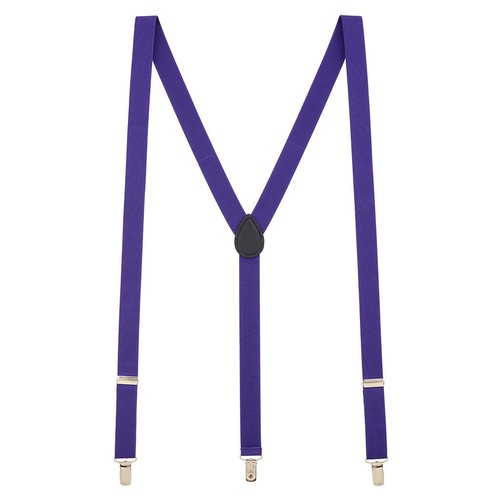 Unisex Womens Mens 2.5cm Y-shape Suspenders Adjustable Clip-on Fashion Braces