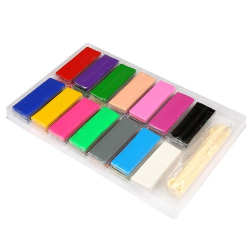 650g 26 Colour Oven Bake Polymer Clay Block Modelling Moulding Sculpey Tool set