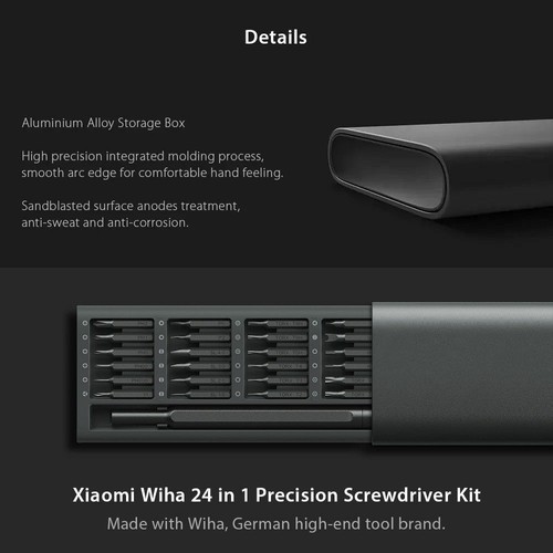 25 en 1 multi-TOOL magnetic screwdriver Set Xiaomi mijia Alloy case REPAIR KIT