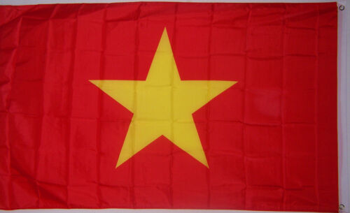 3x5 ft NORTH VIETNAM VIETNAMESE NVA FLAG better quality usa seller