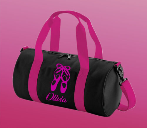 PERSONALISED GIRLS LADIES DANCING DANCE UNIFORM KIT GYM BAG BALLET SHOES LOGO