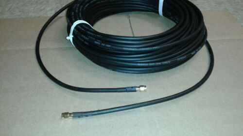 US MADE LMR-240  50FT  SMA  male to SMA Male  COAX CABLE CB,HAM,SCANNER 