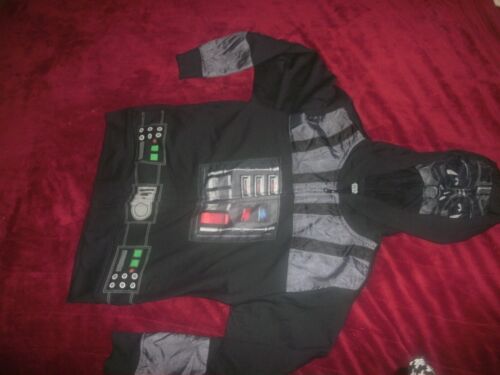 Details about   Star Wars Full Zip Darth Vader Mask Hoodie Jacket Costume Youth Size L B50 