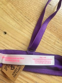 NEW Victoria's Secret PINK Wear Everywhere Push Up Bra SZ: 34A Purple