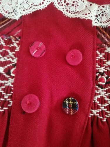 G17 Pretty Originals Girls RED /& Tartan DRESS with matching bloomers /& headband