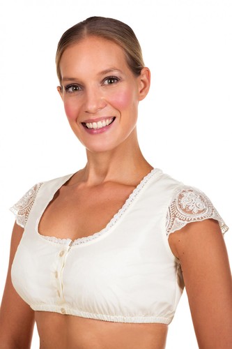 Dirndlbluse Romy Bluse crem//weiße spitzen Dirndlbluse passend zu vielen Dirndln