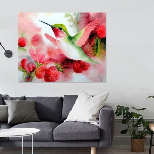 5DDIY Diamond Painting Embroidery Hummingbird Cross Craft Stitch Kit Home Decor