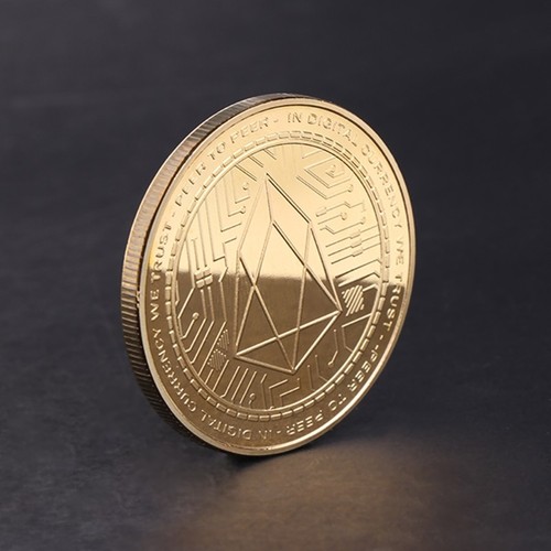 EOS Digital Currency Commemorative Coin Collection Souvenir Art Gift Golden
