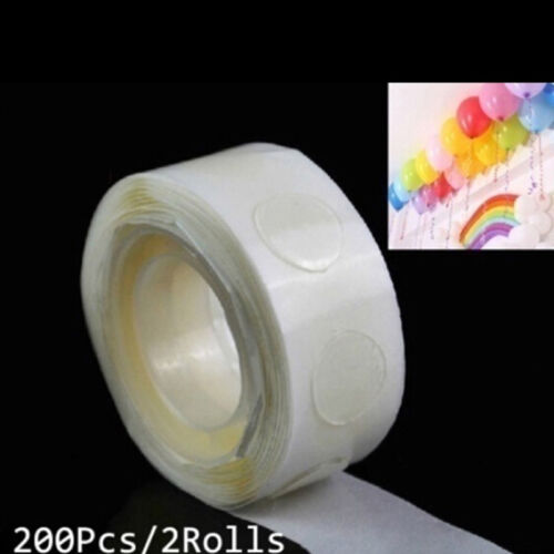 2 Rolls glue special dot double side adhesive balloon sticker ballons tool XU