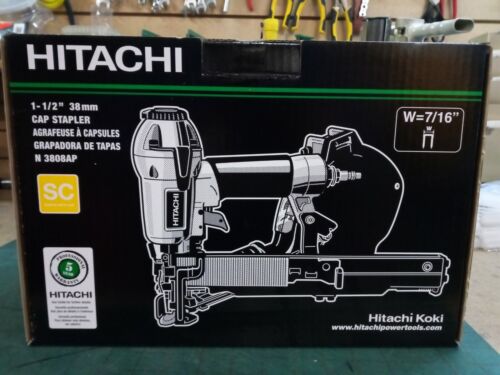Hitachi N3808AP 1-1//2/" Cap Stapler W=7//16/" 38mm 5 Year Warranty
