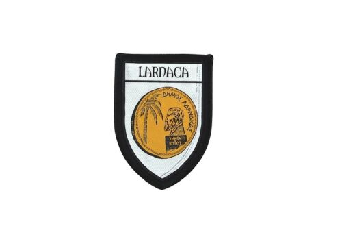 Patch Embroidered Thermoadhesive Printed Coat of Arms City Flag Larnaca Cyprus 
